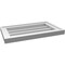 Ekena Millwork Vertical Surface Mount PVC Gable Vnt: Non-Functional, w/2"W x 1-1/2"H, Brickmould Frame, 20"W x 12"H GVPVE20X1202SN - alternate 2